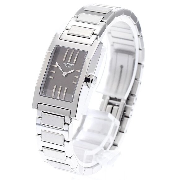 Hermes Accessories - HERMES tandem TA1.210 gray Dial Quartz Ladies Watch_889820